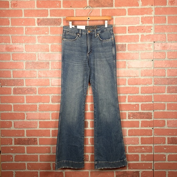 Wrangler Retro High Rise Trouser Bootcut Flare 5 Pocket Jeans 29x34 - Picture 3 of 16